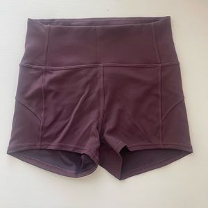 Lulu Purple Spandex Shorts, 4